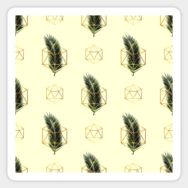 Magic Palm Fronds Sticker by StudioGrafiikka